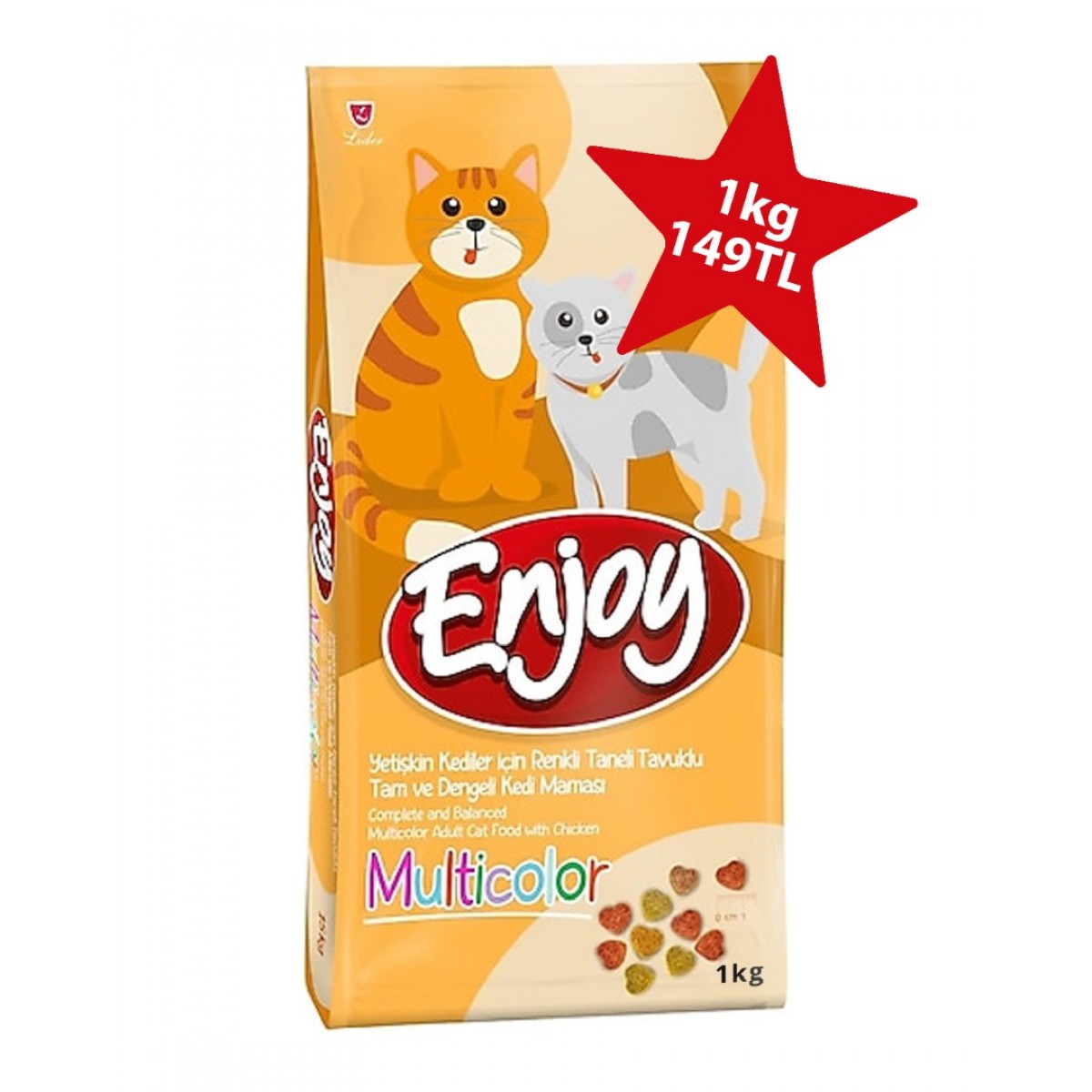 Enjoy Multicolor Yetişkin Kedi Maması