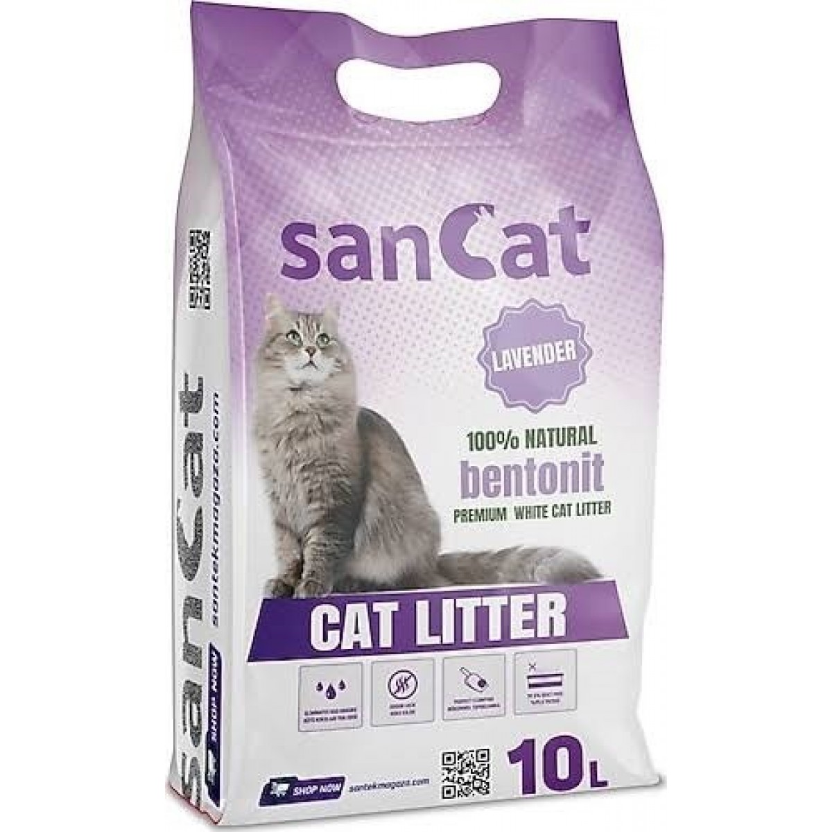 10 LT SanCat Bentonite Kedi Kumu Lavanta Kokulu