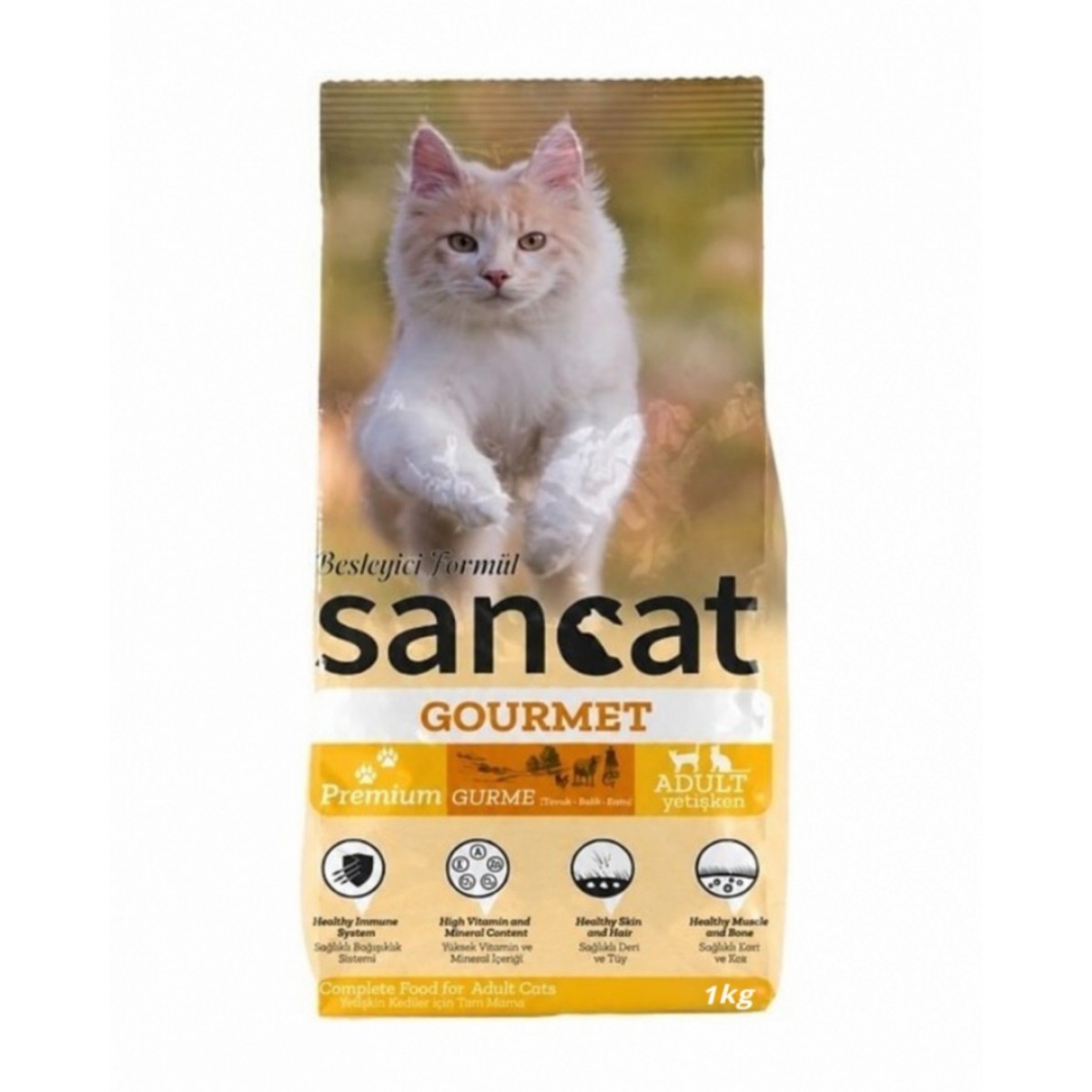 San Cat Gourmet Yetişkin Kedi Maması karışık 15 kg