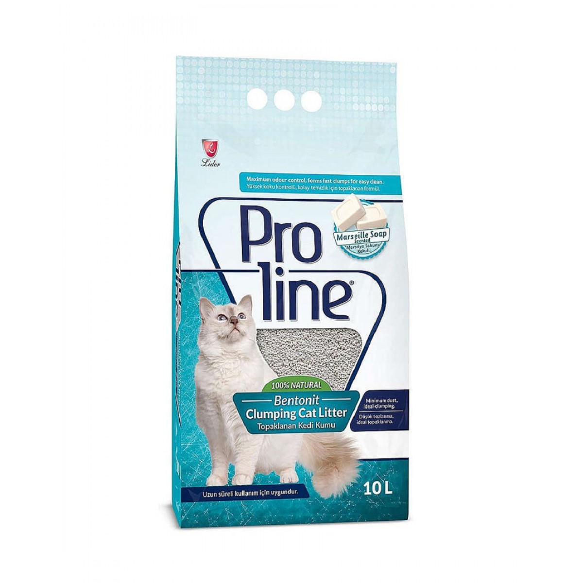 10 LT Proline Kedi Kumu Marsilya Sabun Kokulu