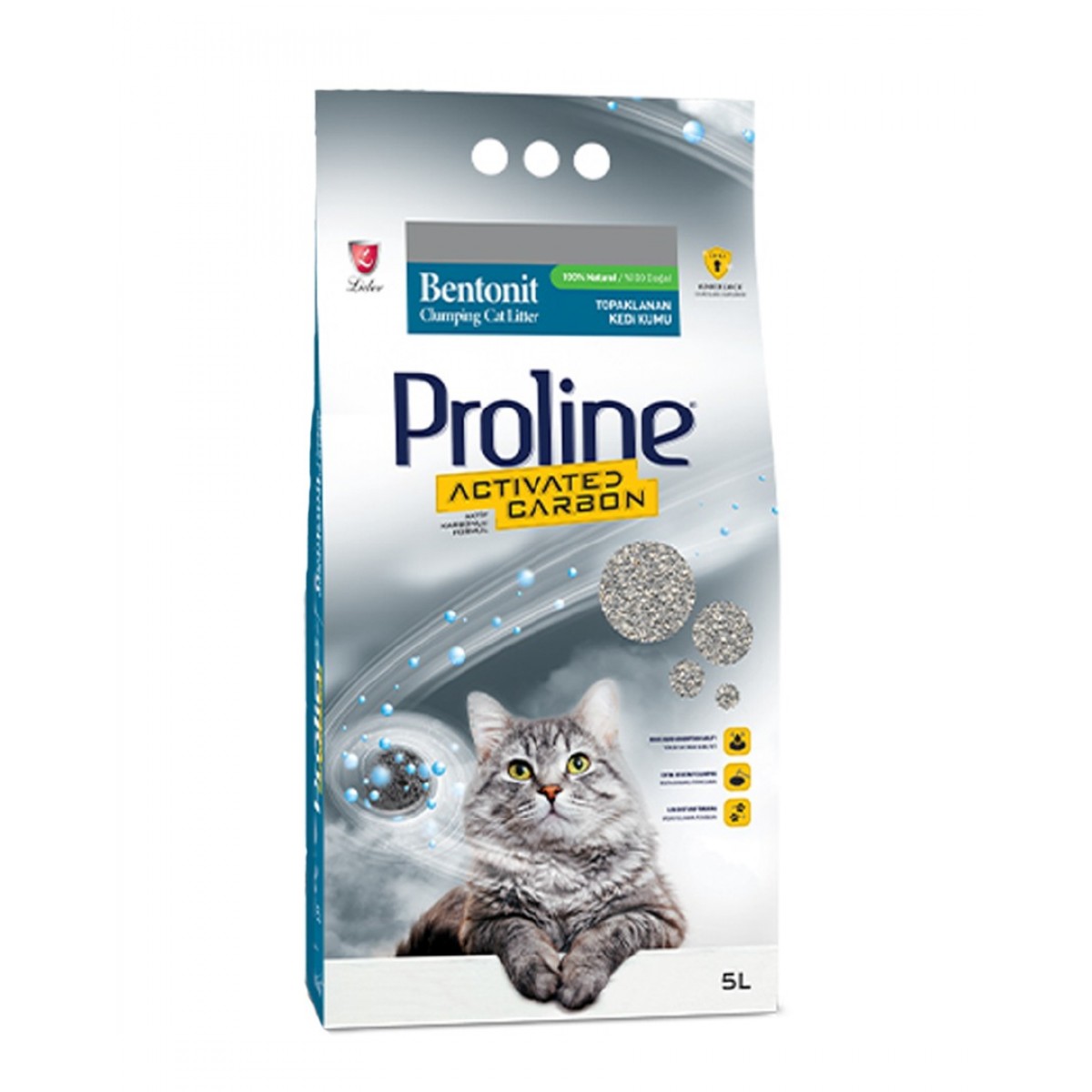 10 LT Proline Aktif Karbonlu Kedi Kumu